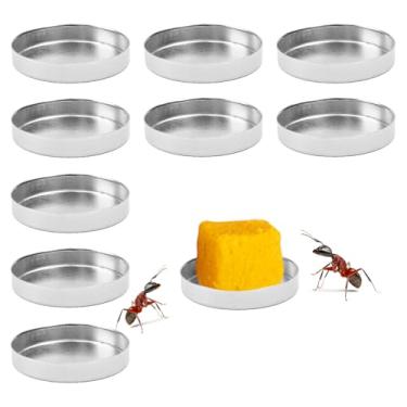 Imagem de Alimentador de formigas, 10 microrganismos, tigela de água e comida para formigas, pequeno prato de água para insetos e milípedes