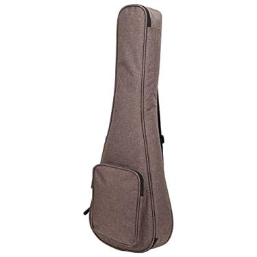 Imagem de RiToEasysports Estojo para Ukulele de Nylon, Portátil, Zíper Duplo, Bolsa de Armazenamento Com Espuma de 10mm de Espessura para Concerto, Soprano Tenor, Ukelele Iniciante Adulto (26 polegadas)