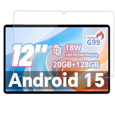 Imagem de Oshmirian Protetor de tela para tablet TECLAST T60Pro 2025 de 12 polegadas – vidro temperado, dureza 9H, antiarranhões, sem bolhas, transparente HD, fácil instalação