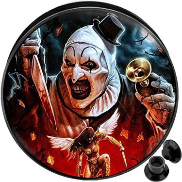 Imagem de Internally Threaed Piercing expansor de alargador de orelha de túnel de carne de acrílico com alargador duplo tamanho disponível 2 g (6 mm) a 25 mm (1 par), Madeira Pedra Vidro Silicone