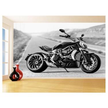 Imagem de Papel De Parede 3D Moto Sport Bike Ducati Naked 3,5M Bkm47 - Você Deco