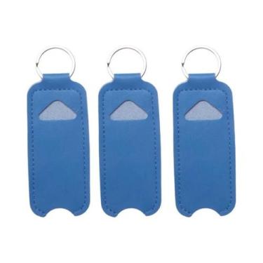 Imagem de Capa De Couro PU Para Chaveiro, Portátil, Para Protetor Labial, Batom,