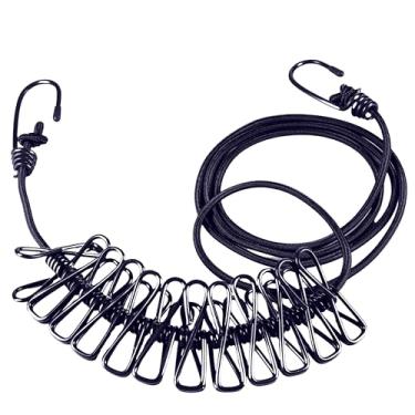 Imagem de Varal Portátil para Viagem com Prendedor de Roupa Multiuso Cor Preto (1)