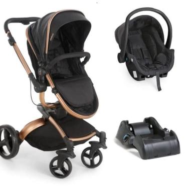 Imagem de Carrinho de Bebê com Bebê Conforto Cocoon e Base Dzieco