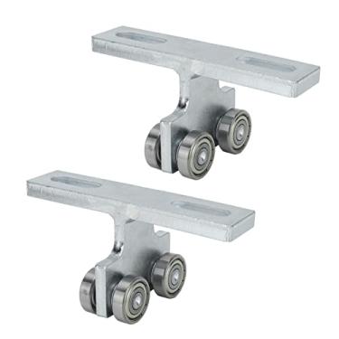 Imagem de Phefop Carrinho de Rodas, Material de Ferro, Carrinho de Rolo Soldado Em Forma de T Durável, Operação Estável, Ideal para Sistemas de Elevação Elétrica