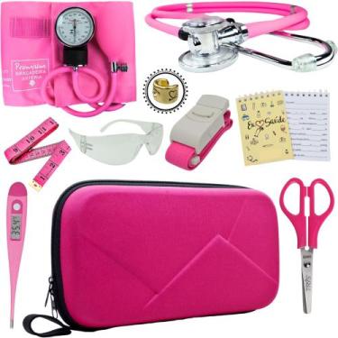 Imagem de Kit Enfermagem Com Case Premium Incoterm - Love Saude, ROSA PREMIUM