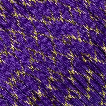 Imagem de Corda de paraquedas West Coast 10 25 50 e 100 pés Hanks e 250 300 1000 carretéis Winder & Buckle Options Tipo III 7 fios 550 cordão paraquedas muitas cores - maior seleção de corda de paraquedas, Acid Purple w/ Gold Metallic X, 100' with Winder