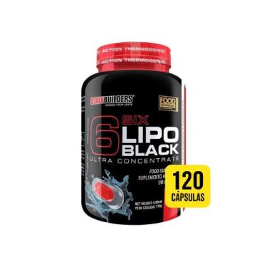 Imagem de 6 Six Lipo Black 120caps Bodybuilders