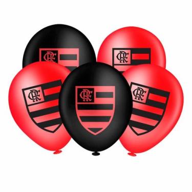 Imagem de Balão Redondo 8" Flamengo Mod. 2 - 20 Unid. - Piffer