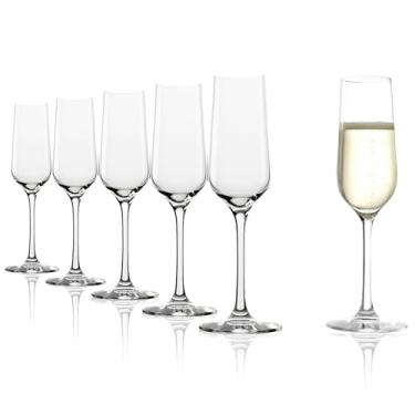 Imagem de Taça para Champanhe Stölzle Lausitz Revolution 200ml – Conjunto com 6 Taças de Cristal para Espumantes e Prosecco – Elegância e Aroma – Resistente e Vai à Lava-louças
