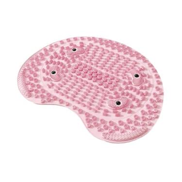 Imagem de Kokiya Tapete de massagem para os pés dobrável, tapete sensorial para jogos de massagem, ideal para banheiro, jardim, sala de estar e área externa, Rosa