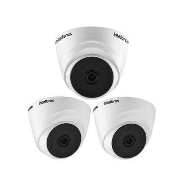 Imagem de Kit 3 Câmeras HDCVI 2 Megapixels Full HD 20m VHL 1220 D G8 Intelbras