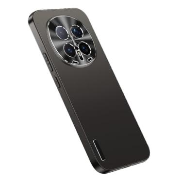 Imagem de LYJSMGZ Capa à prova de choque para Huawei Honor Magic 8 Pro/Magic 8, proteção de lente de abertura de precisão anti-impressão digital, capa fina fosca, preta, Majic 8 Pro