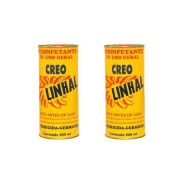 Imagem de Kit 2 Creolina Desinfetante Creo Linhal 900ml Cada