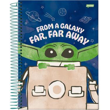 Imagem de Caderno Espiral Universitário Capa Dura 10 Matérias 160f Grogu Jandaia Estampa 2