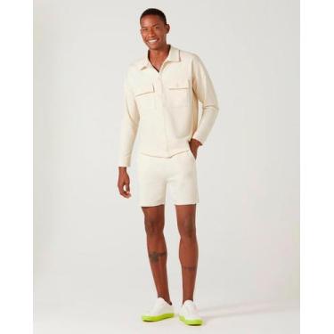 Imagem de Bermuda De Moletom Com Cordão - Malwee, Off white, XGG