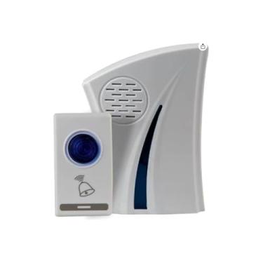 Imagem de Campainha Fantasma Halloween com Luz e Som, Caveira com Olhos Vermelhos, 30x14cm, Polipropileno, À Pilhas, Decoração Dia das Bruxas