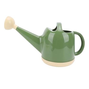 Imagem de Aramox Regador Moderno 4l, Com Bico Longo e Alça Confortável para Plantas de Interior, Jardim, Flor, Exterior, Feito de Aço Inoxidável Pp (GREEN)