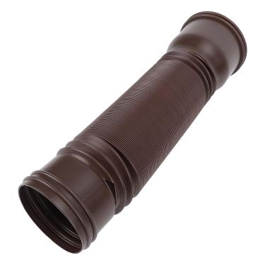Imagem de Estink Extensão Flexível de Calha de Chuva PE Extensível Dreno Afastado Com Bloco de Respingo Design Espessado para Calhas Externas 20-59in (Marrom)