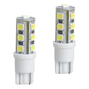 Imagem de Lampada LED Encaixe T10 4W 12V 13 LEDs Branca Autopoli Esmagada Par