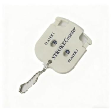 Imagem de Contador de pontuação de minigolfe com dois dígitos clicker para Stroke and Putt Tally White Variant