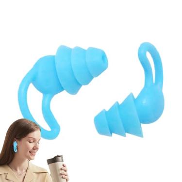 Imagem de Tampões De Ouvido Anti-Ruído, 2 Peças Assistente Para Dormir, Protetores De Silicone Para Viagens De Avião, Para Viagem Casa Escritório Férias Hotel Apartamento Dormitório Festa Natação Concerto Event