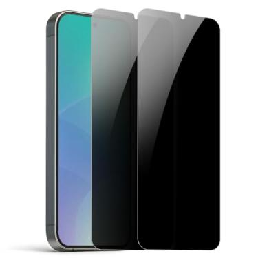 Imagem de Pacote com 2 protetores de tela de privacidade para Samsung Galaxy S26 Plus [anti-espião de 27°] Película PET ultrafina 9H revestida com vidro duplo [desbloqueio rápido de impressões digitais