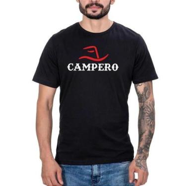 Imagem de Camiseta Country Masculina Algodão Estampada Manga Curta - Campero, P,