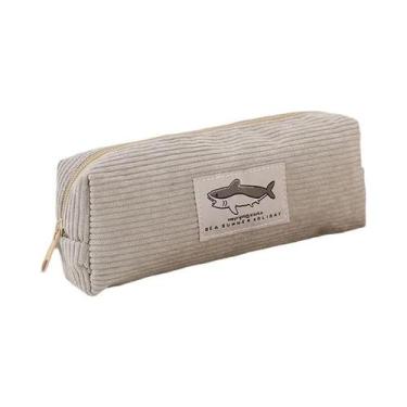 Imagem de Estojo De Lápis Com Bordado De Tubarão Fofo Para Meninas, Acessórios D
