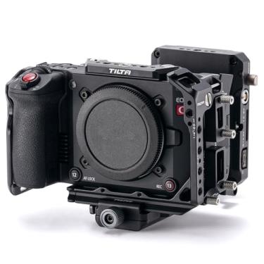 Imagem de Tilta Kit de alimentação de gaiola de câmera compatível com Canon C50 | Gaiola completa modular | Receptor ARCA ajustável | Placa de bateria Mini PD V-Mount | Várias saídas de energia para monitores e