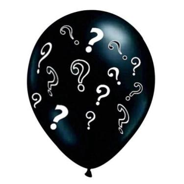 Imagem de Balão chá revelação preto/branco n11 com 25 un são roque