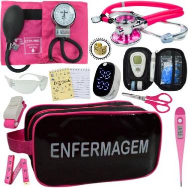 Imagem de Kit Enfermagem Aparelho Pressão Esteto Frete Grátis Promocao - Love Sa