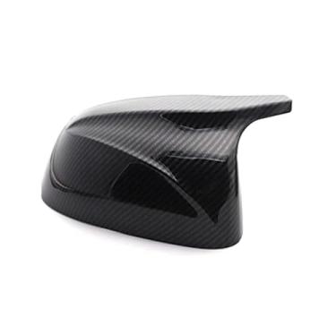 Imagem de Capa de espelho retrovisor lateral de fibra de carbono, carcaça de espelho retrovisor compatível com BMW X3 X4 X5 G01 G02 G05(As Shown A)