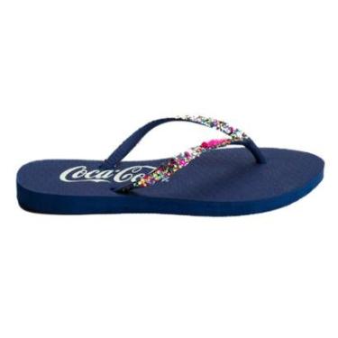 Imagem de Chinelo Coca Cola Aloha Feminino Marinho - 36-Feminino