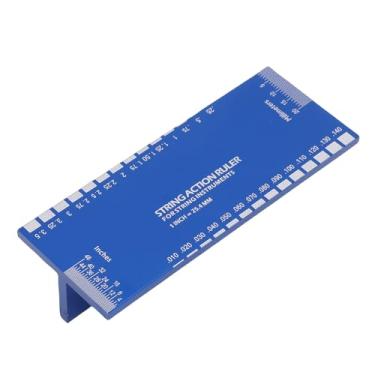 Imagem de LiebeWH Régua de Ação de Cordas, Ferramenta de Medição de Configuração de Guitarra Com Nivelamento de Feixe T e Bisel Ajustável para Manutenção de Instrumentos