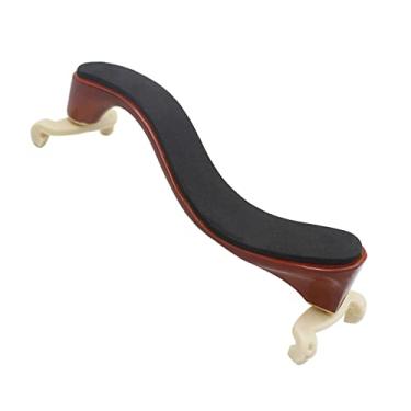 Imagem de RiToEasysports Descanso de Ombro para Violino, Descanso de Ombro de Madeira Com Pano de Limpeza de Pés de Borracha para Violino 3/4 e 4/