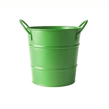 Imagem de Recipiente de gelo 600 ml balde de gelo de aço inoxidável utensílios de mesa balde de gelo balde de gelo mini balde de armazenamento balde de lixo de mesa vinho cerveja champanhe balde (verde)