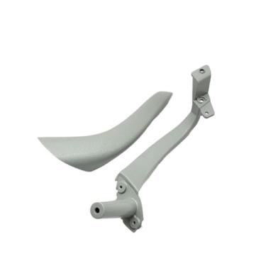 Imagem de Interior do carro frente traseira esquerda direita porta dentro puxar alça com tampa exterior painel guarnição Compatível com benz s classe w220 1998-2003(Gray-Front Left)