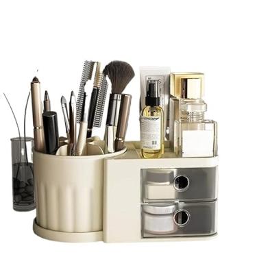 Imagem de Organizador Mesa Porta Treco Caneta Gaveta/Maquiagem Escritório Multiuso(A877 bege)