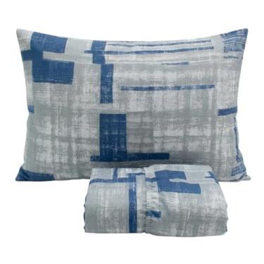 Imagem de Jogo de Lençol Cama Solteiro Malha 100% Algodão 2 Peças Estampado Com Elástico Toque Macio Cozzilar (Modelo 15)