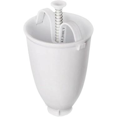 Imagem de Máquina manual de donuts com uma mão, máquina de rosquinha de plástico, molde para biscoitos, donuts, donuts, dispensador de waffle, donuts, cozinha, pastelaria, utensílios de cozimento, utensílios de