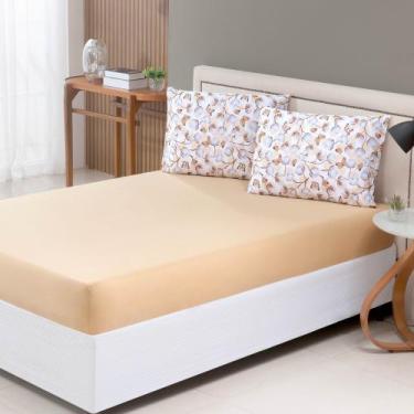 Imagem de Jogo de Lençol Solteiro Malha 100% Algodão c/ Elastico 02 Pçs Estampad