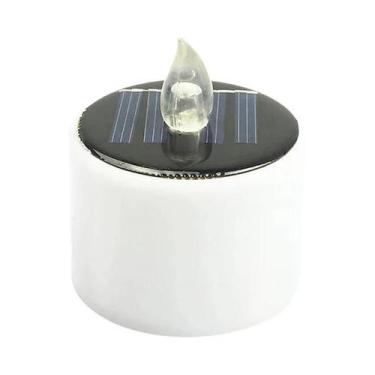 Imagem de Velas LED Solares Recarregáveis À Prova d'Água Para Decoração De Jardi