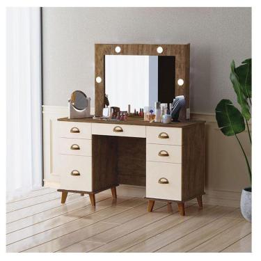 Imagem de Penteadeira Camarim New Seul Ambiente Malbec Off White - Luapa