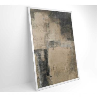 Imagem de Quadro De Arte Pintura Abstrata Clara Medidas 60x90 Cm Impressão Adesivo Fotográfico