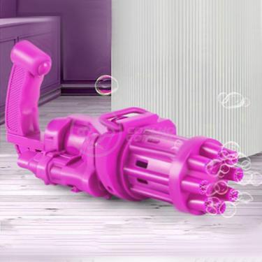 Imagem de Máquina Elétrica Lança Bolhas Sabão Infantil Rosa