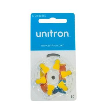 Imagem de Pilha Aparelho Auditivo 10 Pr70 Unitron 5 Cartela 30 Bateria