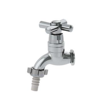 Imagem de Torneira Jardim Curta 1128 Cromada 1/2'' - Acabamento C31, Abs, 1/4 De Volta