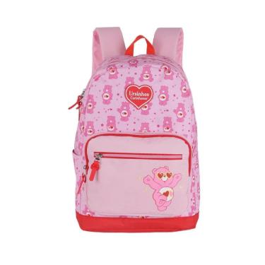 Imagem de Mochila De Costas Ursinhos Carinhosos Love Vermelha - Luxcel