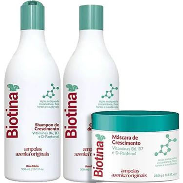 Imagem de Azenka Biotina - Kit De Crescimento Trio (3 Produtos)